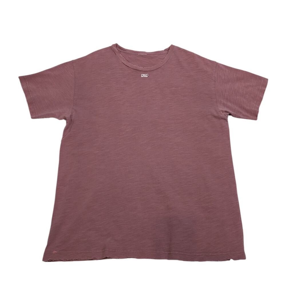 KITH Lightweight JFK Cotton Slub Jersey T-Shirt Pink Size XXL